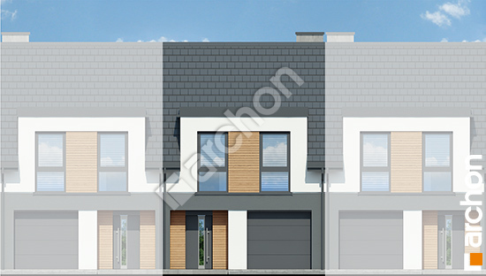 Передний фасад Дом в ривиях 9 (ГС)