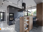 Проект дома ARCHON+ Дом в куркуме 4 визуализация кухни 1 вид 1