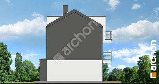 Боковой фасад Дом в халезиях 5 (Р2) вер.3