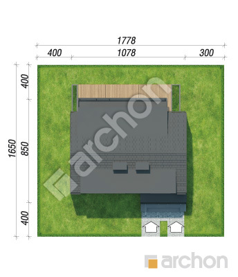 Проект дома ARCHON+ Дом в халезиях 5 (Р2) вер.3 Ситуація