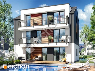 Проект дома ARCHON+ Дом в халезиях 5 (Р2) вер.3 Вид 2