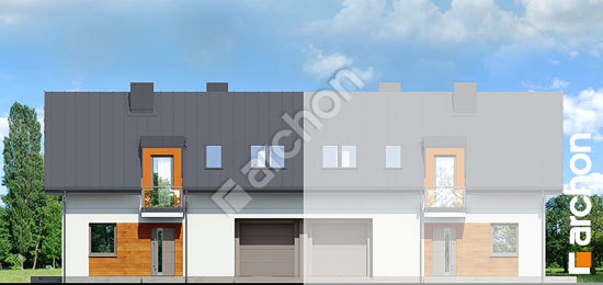 Передний фасад Дом в химонантах (Б) вер. 2