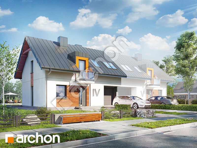 Проект дома ARCHON+ Дом в химонантах (Б) вер. 2 Вид 1