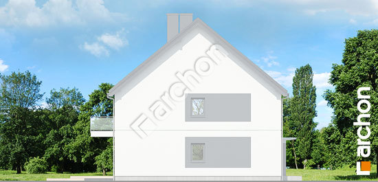 Боковой фасад Дом в фиалках 8 (Р2БА)