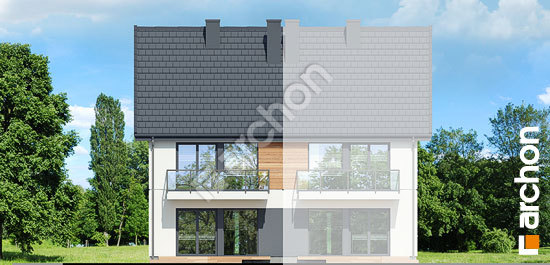 Дворовой фасад Дом в фиалках 8 (Р2БА)