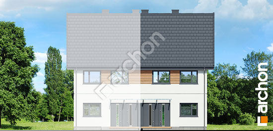 Передний фасад Дом в фиалках 8 (Р2БА)