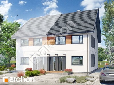 Проєкт будинку ARCHON+ Будинок в фіалках 8 (Р2БА) 