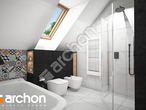 Проект будинку ARCHON+ Будинок в журавках 8 візуалізація ванни (візуалізація 3 від 1)