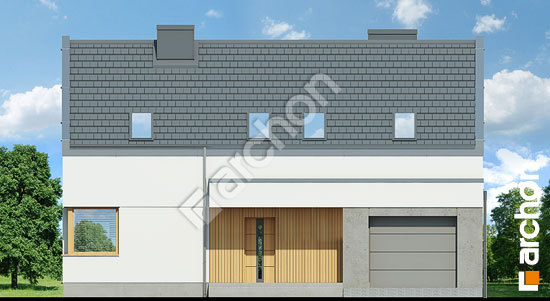 Передній фасад Будинок в журавках 8