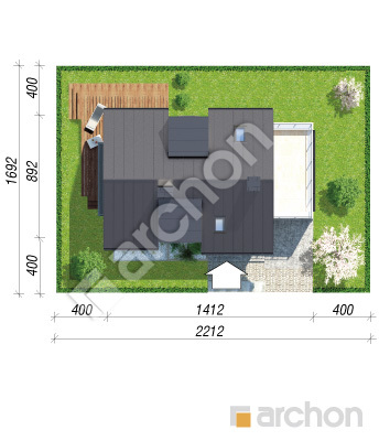Проект дома ARCHON+ Дом в амариллисах 3 вер.2 Ситуація