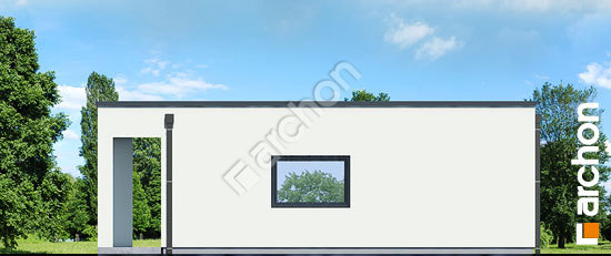 Боковой фасад Г32 - Двухместный гараж 