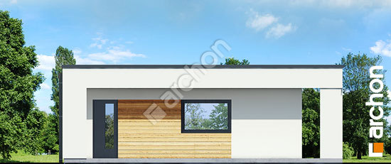 Боковой фасад Г32 - Двухместный гараж 