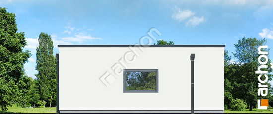 Дворовой фасад Г32 - Двухместный гараж 