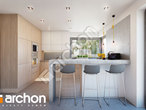 Проект будинку ARCHON+ Будинок в аморфах візуалізація кухні 1 від 1