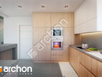 Проект будинку ARCHON+ Будинок в аморфах візуалізація кухні 1 від 2