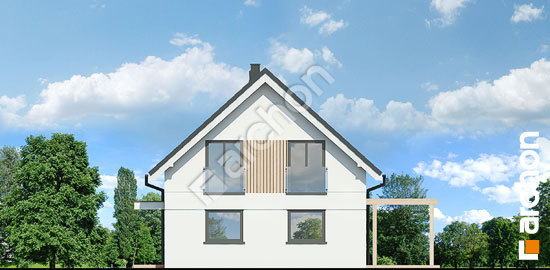 Бочний фасад Літній будиночок на галявині