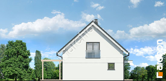 Бочний фасад Літній будиночок на галявині