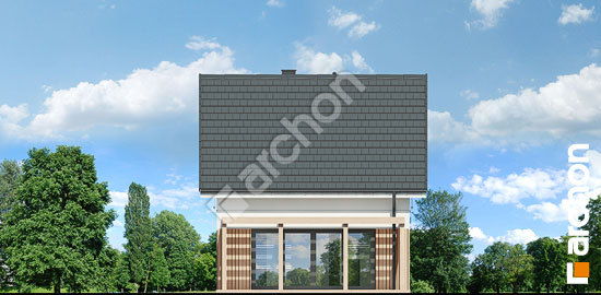 Дворовой фасад Летний домик на поляне