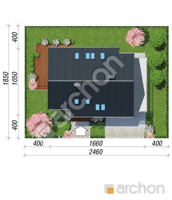 Проект дома ARCHON+ Дом в герминии 2 (Г2) Ситуація