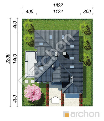 Проект дома ARCHON+ Дом в рукколе 6 Ситуація