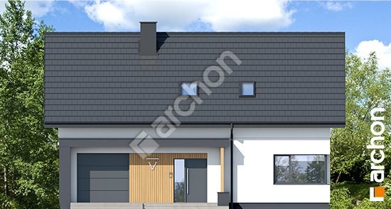 Передний фасад Дом под тисами 3 (ГЕ) ВИЭ