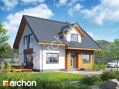 Проєкт будинку ARCHON+ Будинок в хлорофітумі 3 (А) 