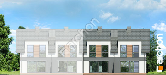 Дворовой фасад Дом в ривиях 16 (ГР2Б)