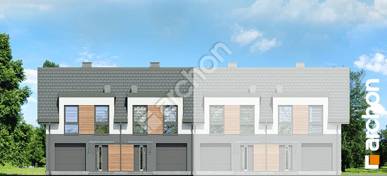 Передний фасад Дом в ривиях 16 (ГР2Б)