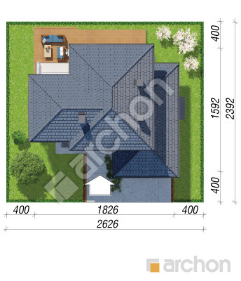 Проєкт будинку ARCHON+ Вілла Вероніка 3 (П) Ситуація