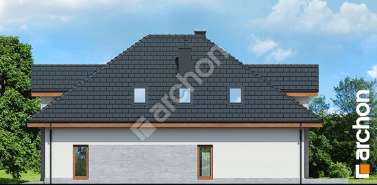 Бочний фасад Будинок в хебе вер. 2