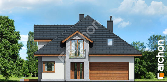 Передний фасад Дом в хебе вер. 2