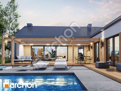 Проект дома ARCHON+ Дом в драценах 2 (Г2) 