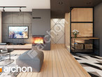 Проект дома ARCHON+ Дом в яскерах (Г2Е) дневная зона (визуализация 1 вид 4)