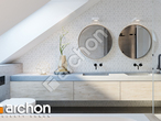 Проект будинку ARCHON+ Будинок у флорінах візуалізація ванни (візуалізація 3 від 2)