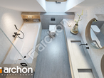Проект будинку ARCHON+ Будинок у флорінах візуалізація ванни (візуалізація 3 від 4)