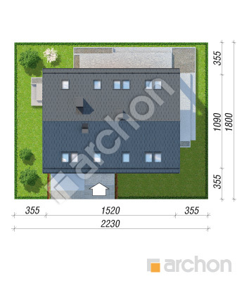Проект дома ARCHON+ Дом во флоринах Ситуація