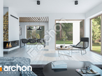 Проект дома ARCHON+ Дом во флоринах дневная зона (визуализация 1 вид 2)