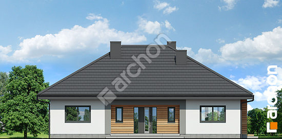 Передний фасад Дом под красной рябиной 15