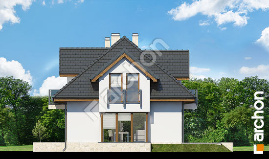 Боковой фасад Дом в вербене (Н) вер.2