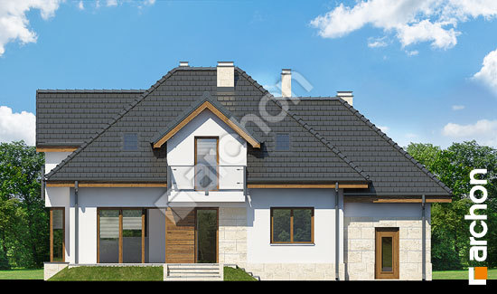 Дворовой фасад Дом в вербене (Н) вер.2