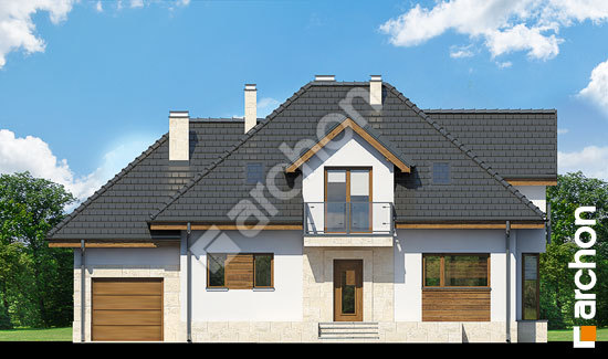 Передний фасад Дом в вербене (Н) вер.2