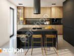 Проект дома ARCHON+ Дом в сирени 6 (Г) визуализация кухни 1 вид 1