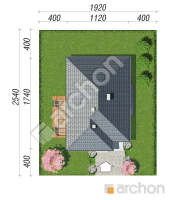 Проект дома ARCHON+ Дом в сирени 6 (Г) Ситуація