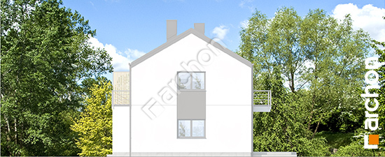 Бочний фасад Будинок в халезіях (Р2Б) вер.2 