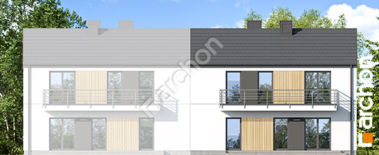 Дворовий фасад Будинок в халезіях (Р2Б) вер.2 