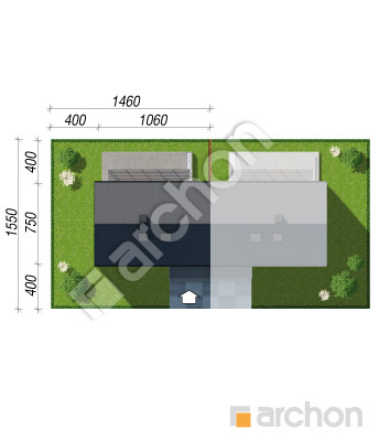 Проект дома ARCHON+ Дом в халезиях (Р2Б) вер.2  Ситуація