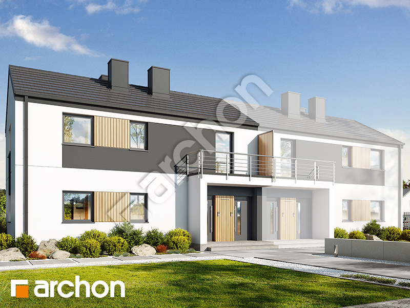 Проект будинку ARCHON+ Будинок в халезіях (Р2Б) вер.2  Вид 1