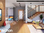 Проект дома ARCHON+ Дом в калатеях 7 (Г2Т) дневная зона (визуализация 1 вид 2)