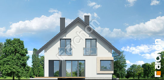 Боковой фасад Дом в изопируме 3