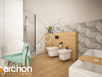 Проект дома ARCHON+ Дом в изопируме 3 визуализация ванной (визуализация 3 вид 3)